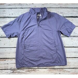 Mountain Hardwear Women's Purple S/S Pullover Nylon Top Active‎ Loose Fit Medium